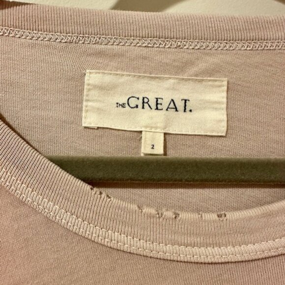 THE GREAT The Long Sleeve Crop Tee - Picture 2 of 3